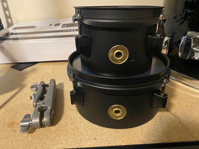 Tama Metalworks "Effect" Series 6/8" Mini-Tymp Set 2021 - Present - Matte Black image 1