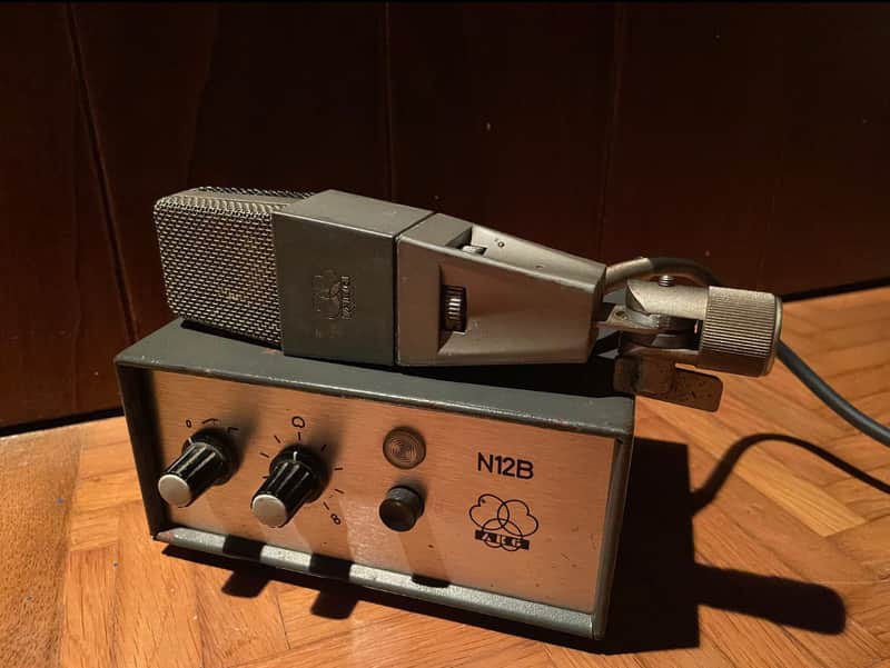 AKG C 12 A Multipattern Large Diaphragm Tube Condenser Microphone 1960s - Nickel image 1