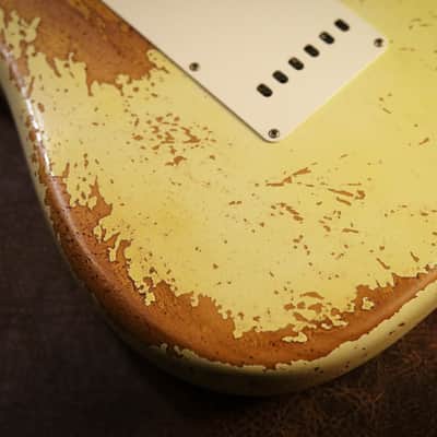 Fender Custom Shop 1956 Stratocaster Super Heavy Relic in Aged India Ivory image 8