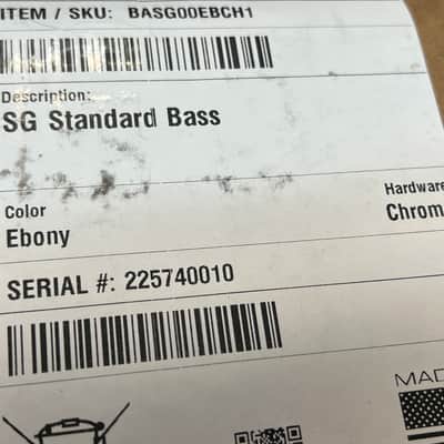 2024 Gibson USA SG Standard Bass Ebony image 11