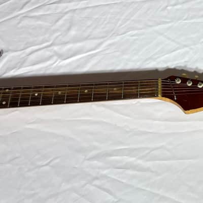 Teisco E-110 1960s Electric Guitar - Tulip Sunburst - Japan image 15
