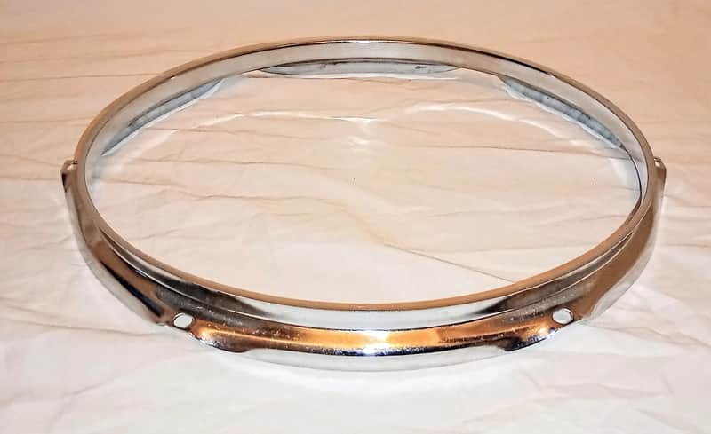Unmarked DRUM HOOP RARE 11" DIAMETER - CHROME image 1