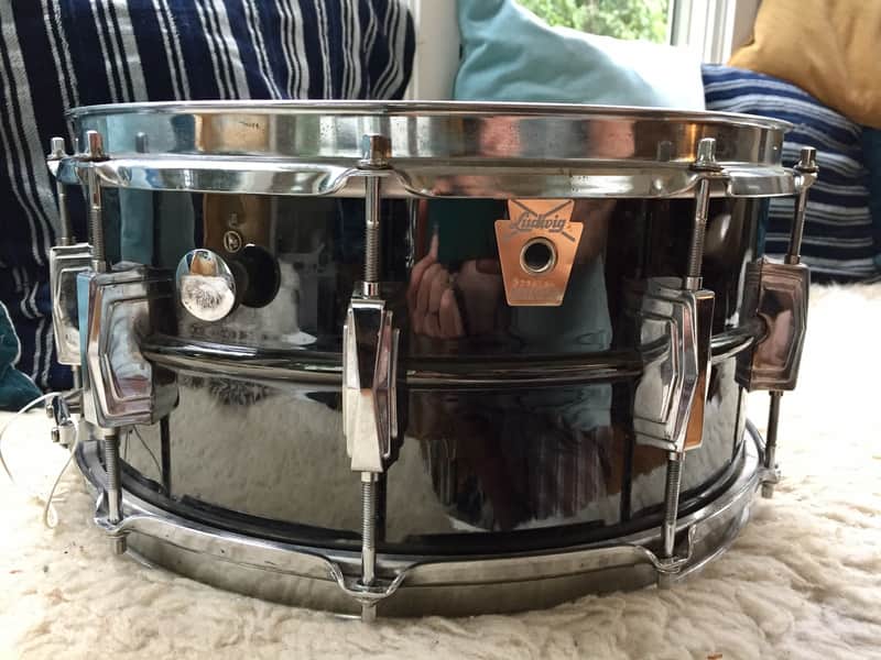 Ludwig LB417 Black Beauty 6.5x14" Bronze Snare Drum 1988 - 1992 image 4
