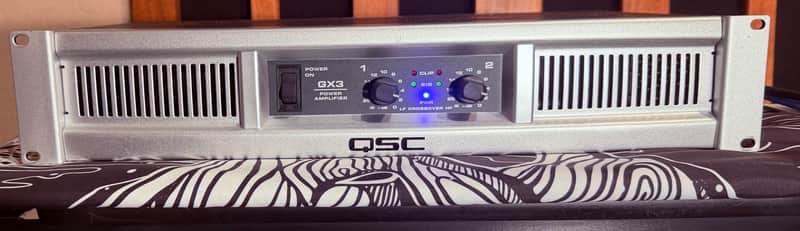 QSC GX3 2-Channel Power Amplifier 2010s - Silver image 1
