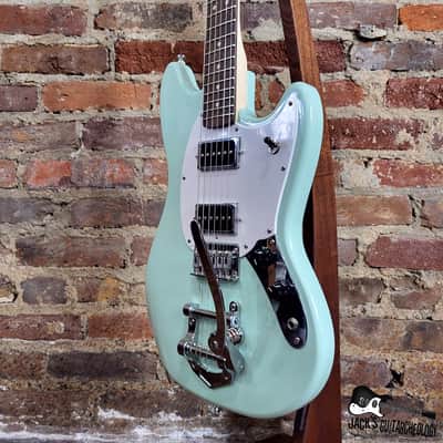 JAKE'd: Squier Mustang  w/ Bigz Style Tremolo, GFS 90-Buckers & More (Surf Green) image 10