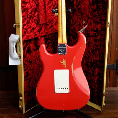 Fender Custom Shop LTD Fat 50's Stratocaster Relic Fiesta Red Electric Guitar 2018 Pre-Owned image 13