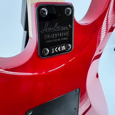 Jackson JS34Q Dinky DKA-M 2023 - Transparent Red Quilt Maple Top image 11