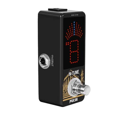 Pulse Technology IN TUNE Chromatic Tuner Pedal True Bypass Large Display for Guitar Bass etc image 5