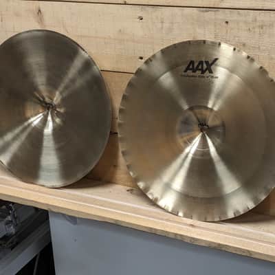 Sabian 14" AAX X-Celerator Hi-Hat Cymbals (Pair) 2005 - 2018 - Natural image 14