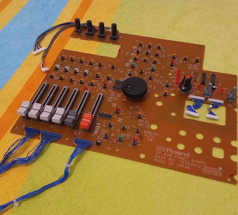 Roland Sp808 - Panel board + switch board + some knob, slider and jog dial (not ship outside Europe) image 1