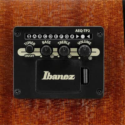Ibanez AAM50LCE Left-Handed Grand Auditorium Acoustic-Electric Guitar, Solid Spruce Top, Open Pore Light Brown Sunburst image 5
