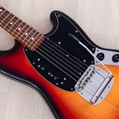 1997 Fender Mustang MG69-65 Sunburst '70s-Spec Non-Catalog Finish, Japan CIJ image 7