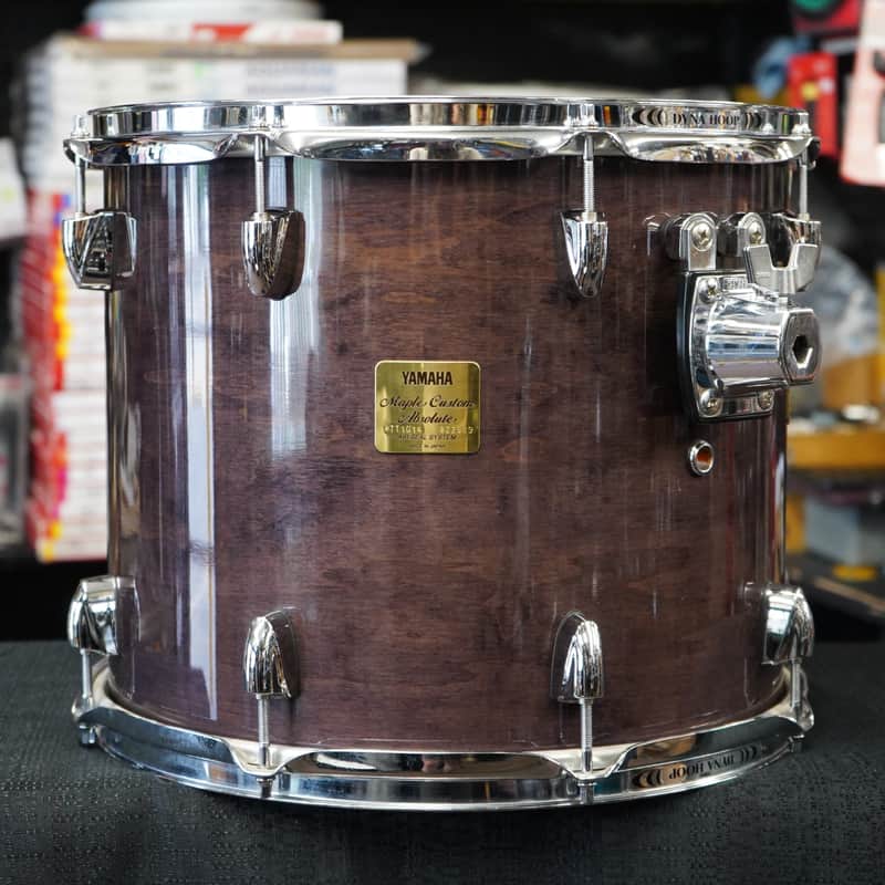Yamaha/Japan Maple Custom Absolute Series 14" Tom w/ YESS Mount - Plum Lacquer | 12x14" image 1