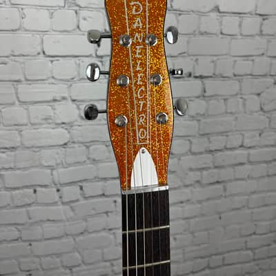 Danelectro '59M NOS+ Orange Metal Flake - "One Off" Prototype image 3