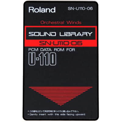 Roland SN-U110-06 Orchestral Winds Sound Library Rom Card For U-110 U-220 image 1