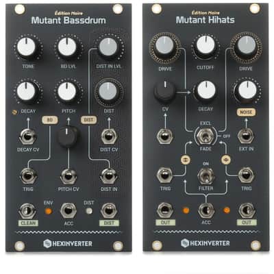 Erica Synths Hexinverter Mutant Drum Eurorack Bundle image 1