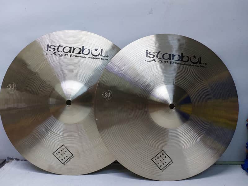 Istanbul Agop 14" Traditional Medium Hi-Hat (Pair) 2010s - Traditional image 1