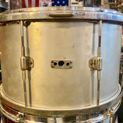 Vintage Leedy 1920s “8x14” ‘Multi-Model’ Nickel Over Brass Snare Drum image 2