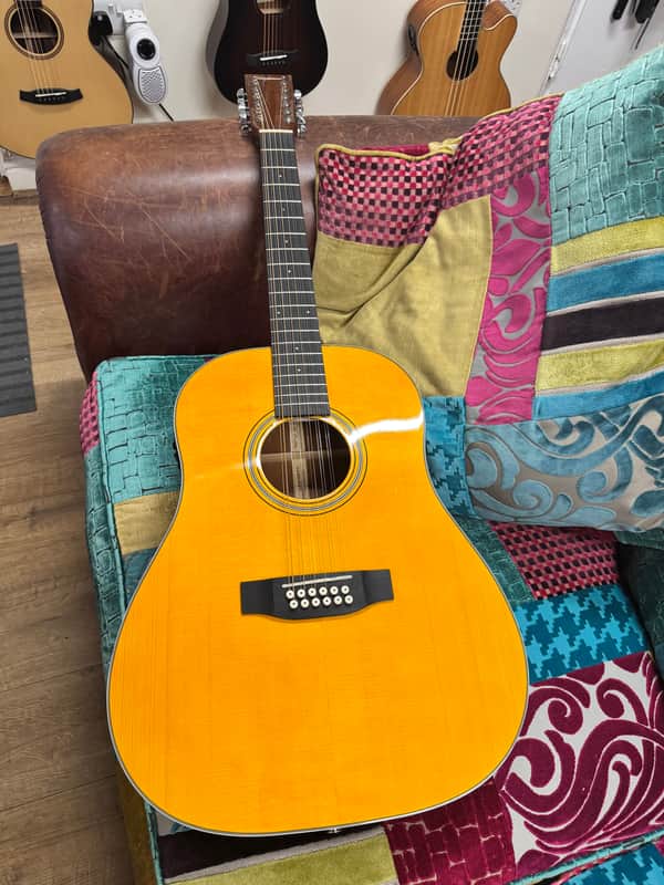 Tanglewood TW40-D-12 String AN-E Sundance Historic Solid Spruce/Mahogany Dreadnought with Electronics 2020 - Present - Natural Gloss image 1
