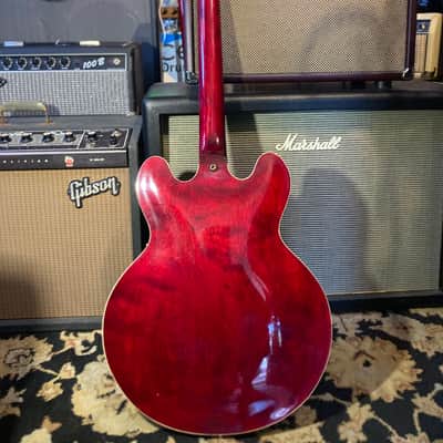 Ibanez “Lawsuit Era” Model 2457 ES355 Style MIJ Original Vintage 1976 - Cherry Red OHSC image 7
