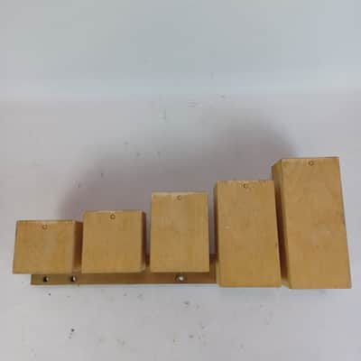Temple Blocks 3"x4"x3.5",4",5.25",7",8.5" 5x Natural 9-Ply-Maple +Wood Frame Set image 5