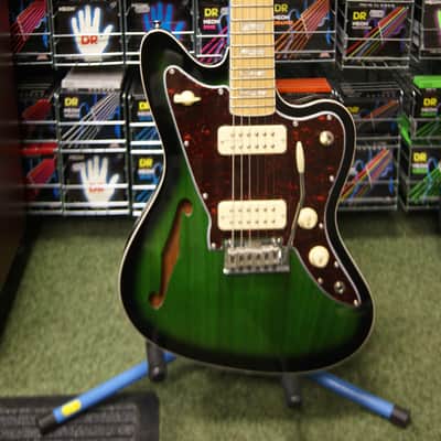 Revelation RJT-60 M TL semi acoustic guitar in greenburst image 2