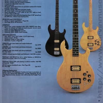 Carvin Left Handed LB50L 1983 Clear image 14