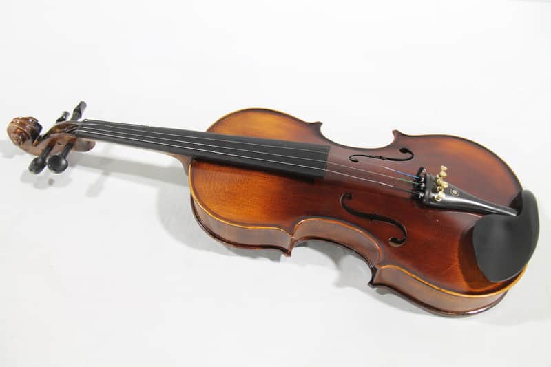 Mendini By Cecilio MV500+92D Size 4/4 Violin, Solid Wood, with Case, Tuner, Shoulder Rest, Bow, Rosin, Bridge & Strings image 1