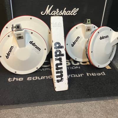 Ddrum Clavia Electronic Kit Module + Pads 1980s - White/Red image 10