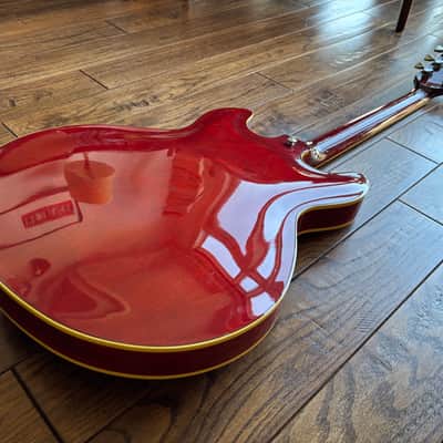 1980s Yamaha SA-1000 Super Axe Semi Hollow ES Electric Guitar Cherry MIJ Japan image 11