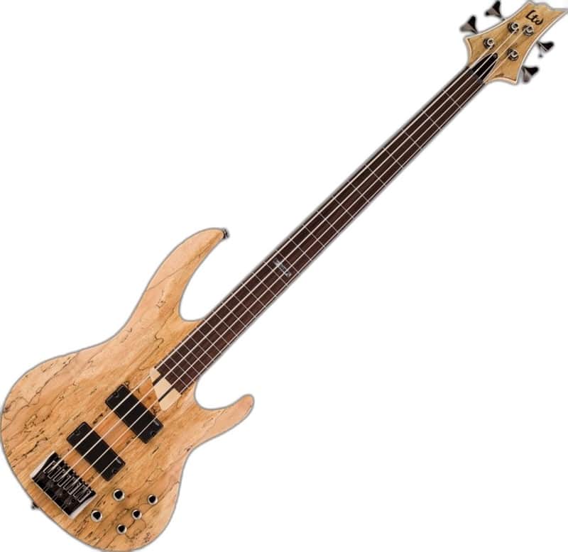 ESP LTD B-204SM Fretless Bass in Natural Stain Finish image 1