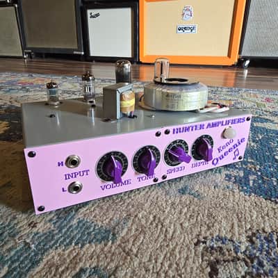 Hunter Amplifiers - The Keno Queenie - 5-watts Class A Handwired Tube Amp Head - Pink image 3
