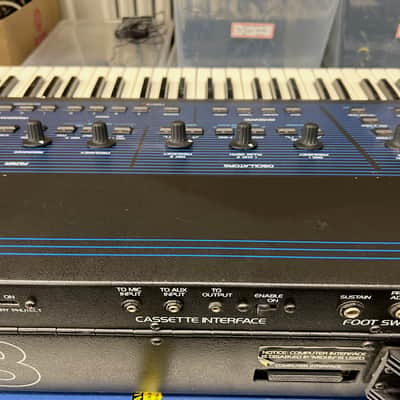 Oberheim OB-8 61-Key 8-Voice Synthesizer 1983 - Blue with Wood Sides image 12