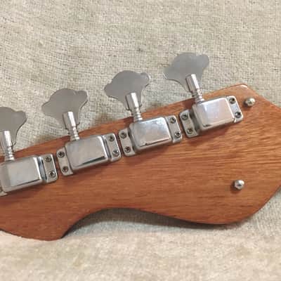 National EG467-2B / Silvertone 1490 Electric Bass 1960's Sunburst Japan + Case Super Clean! image 16