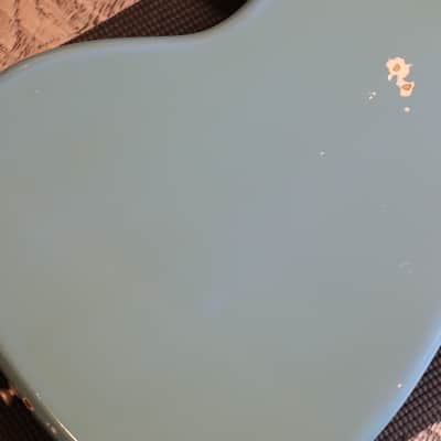 1966 Fender Mustang Electric Guitar Daphne Blue + OHSC image 14