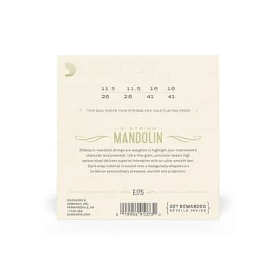 D'Addario 11.5-41 Medium/Heavy Phosphor Bronze 8 String Mandolin Strings - EJ75 image 4