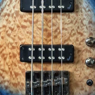Jackson JS Series JS3Q Spectra Bass 2020 - Present - Amber Blue Burst image 5