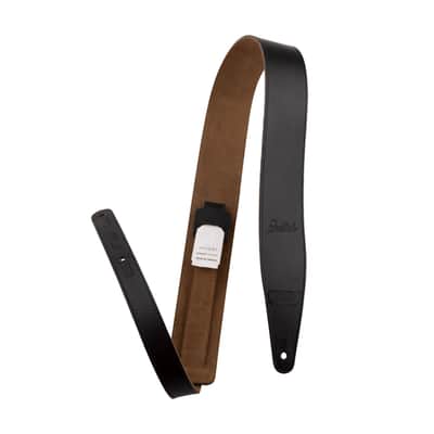 Gretsch Script Logo Leather Strap Black image 1