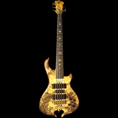 2006 Alembic MJLB 5 Signature Standard Bass Buckeye Burl 5 String image 1