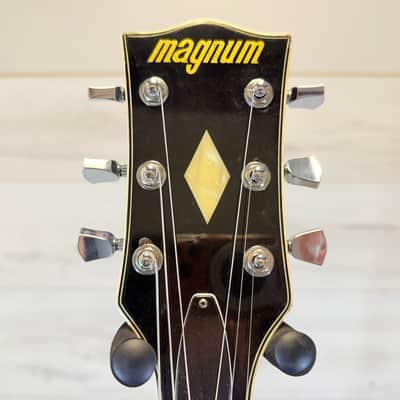 Magnum- LP Copy Electric Guitar Black w/ Upgraded Gotoh Tuners & Epiphone Pickups Late 1970s to Early 1980s image 10