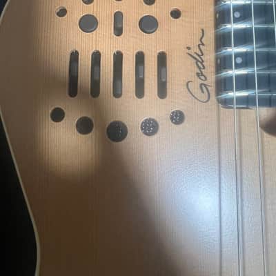 Godin ACS-SA Nylon 2020’s - Natural. With Roland GR-20 Synthesizer. image 8