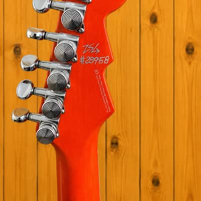 Lefty Bayonet RA(Railhammer) FM (Flame Maple) in Rock Orange image 10