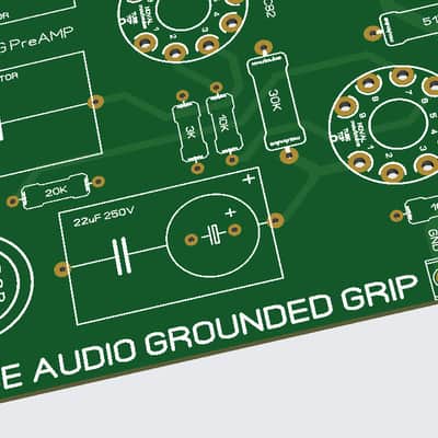 Tube Audio Stereo PreAMP PCB Grounded Grid (GG) image 10