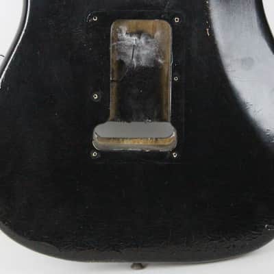 1979 Vintage Fender Stratocaster ~Killer RELIC~ Factory BLACK Ash BODY Strat USA 1970s CBS Era image 6