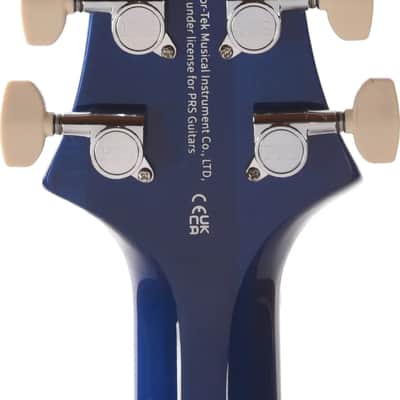 PRS SE Custom 24-08 Quilt Electric Guitar, Ebony Fingerboard, Lake Blue image 5