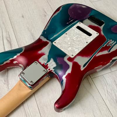 James Tyler USA Studio Elite HD Psychedelic Vomit with Schaller Floyd Rose image 8