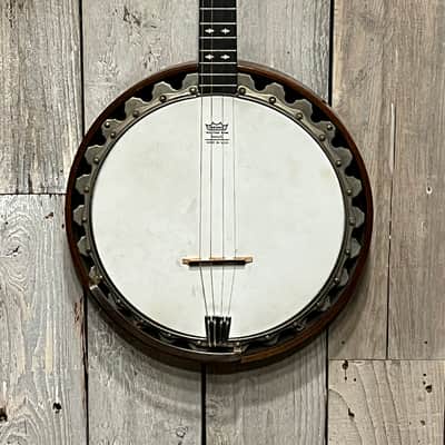 1920's Ludwig Columbia Tenor Banjo Natural, Great 4 String. OCBC ! image 5