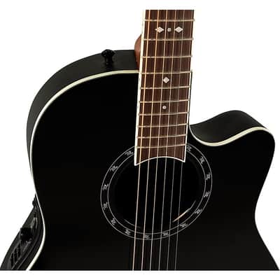 Ovation 2771AX-5 Pro Series Standard Balladeer Deep Contour Solid Sitka Spruce Top 6-String Acoustic-Electric Guitar image 8