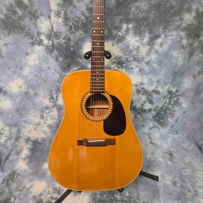 Vintage 1981 Japan Hand Made Alvarez Model 5017 Dreadnought Solid Spruce Top X-Braced New Strings Pro Setup Newer Gigbag image 1