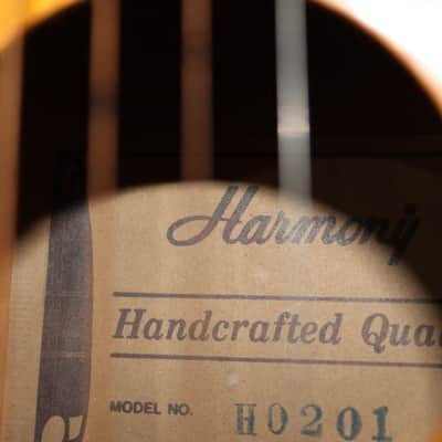 Harmony Acoustic  Guitar H0201 Natural image 3